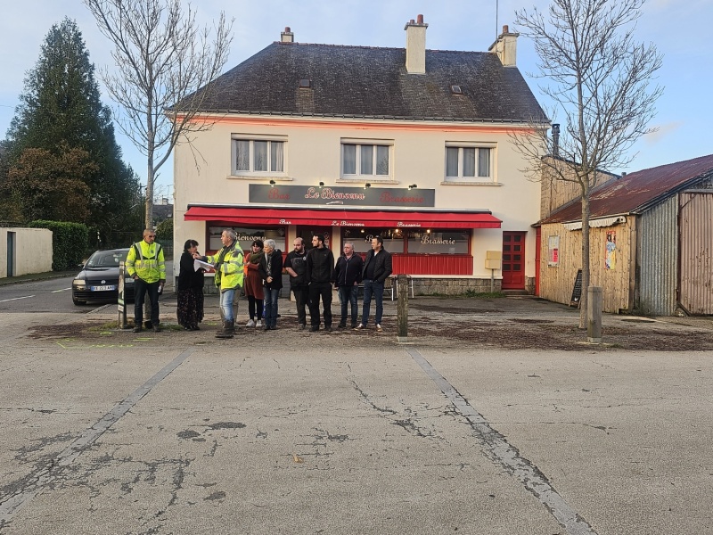 Réunion de chantier carrefour Toscano