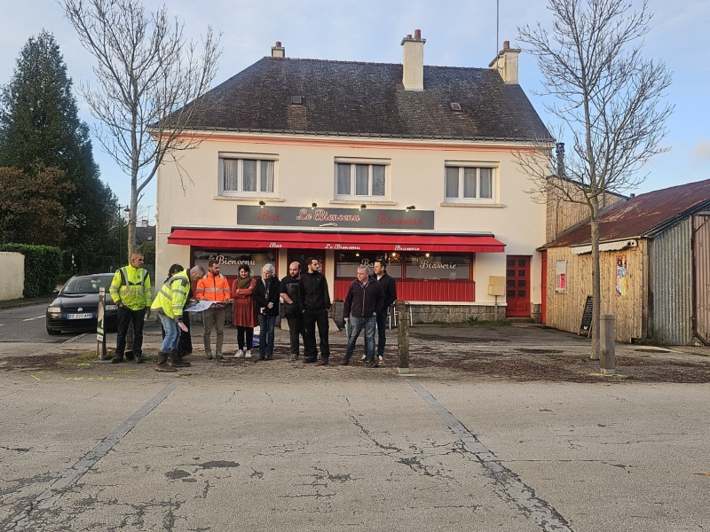 Réunion de chantier carrefour Toscano