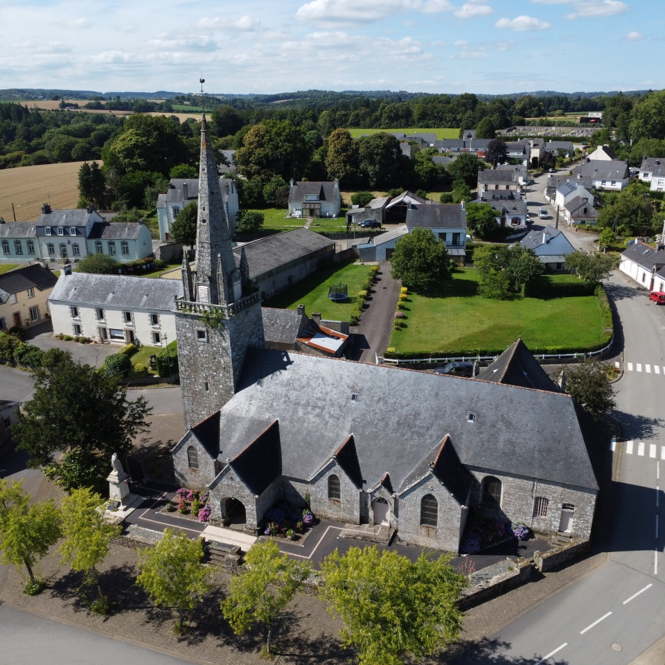 Eglise Lignol vue de haut.