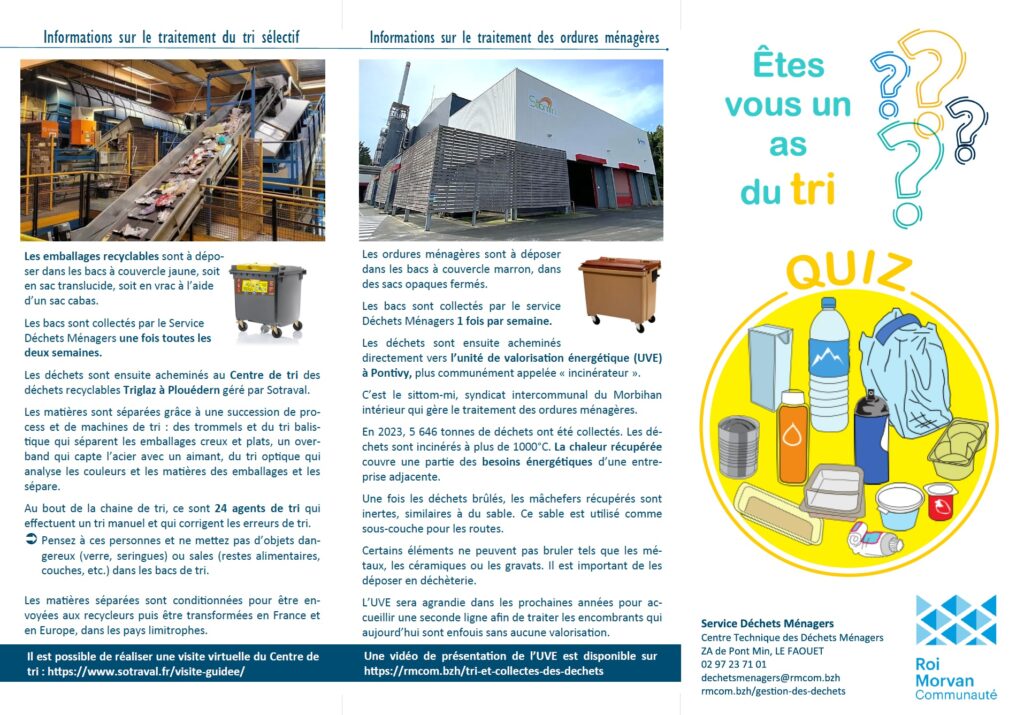 Information sur le traitement du tri sélectif