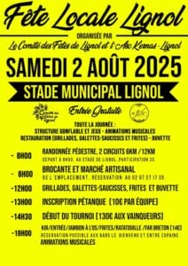 Fête locale de Lignol 2025