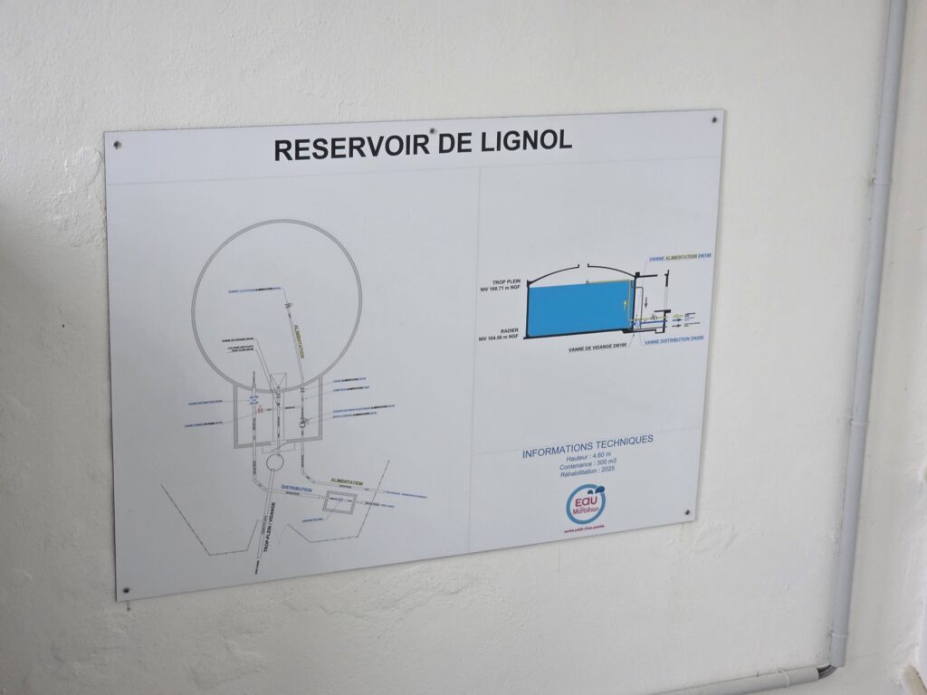 Les travaux du réservoir de Lignol sont terminés.