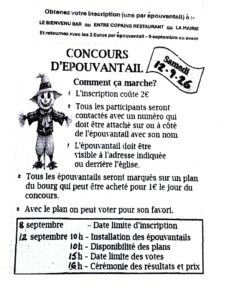 Concours d'épouventail