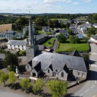 Eglise Lignol vue d'une hauteur de 33 m Eglise Lignol vue d'une hauteur de 33 m