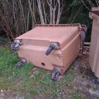 Tentative feu poubelle